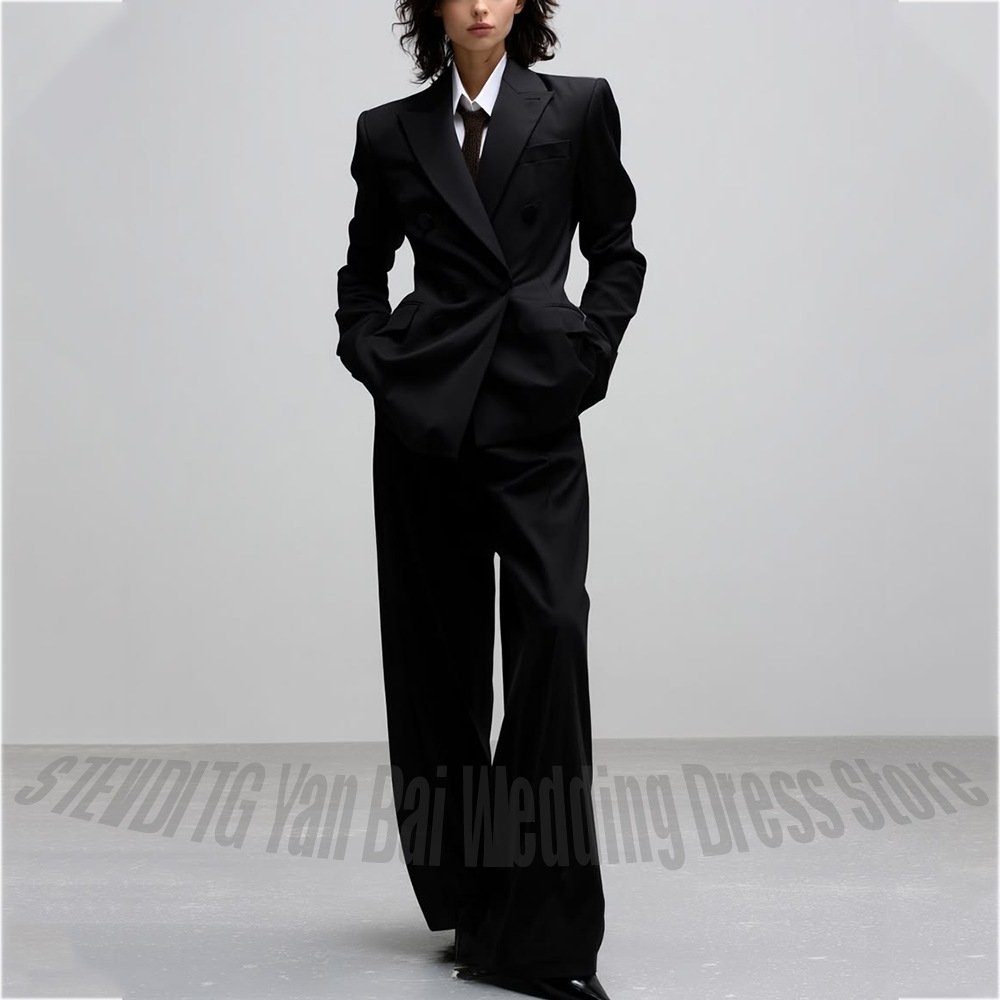 Women Formal Wear Shop - Casual Women Suit Trendy Solid Black