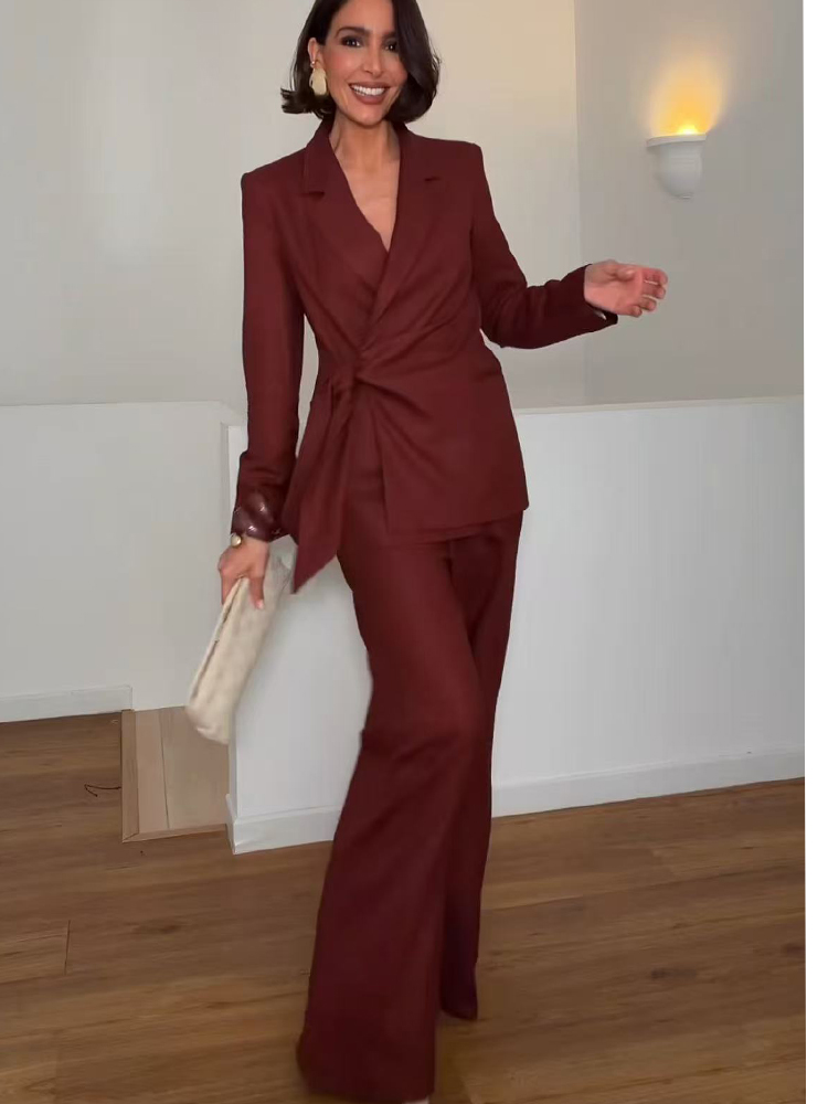 Women'S Elegant Formal Wear - Fashion Office Ladies Blazer Pants Suit