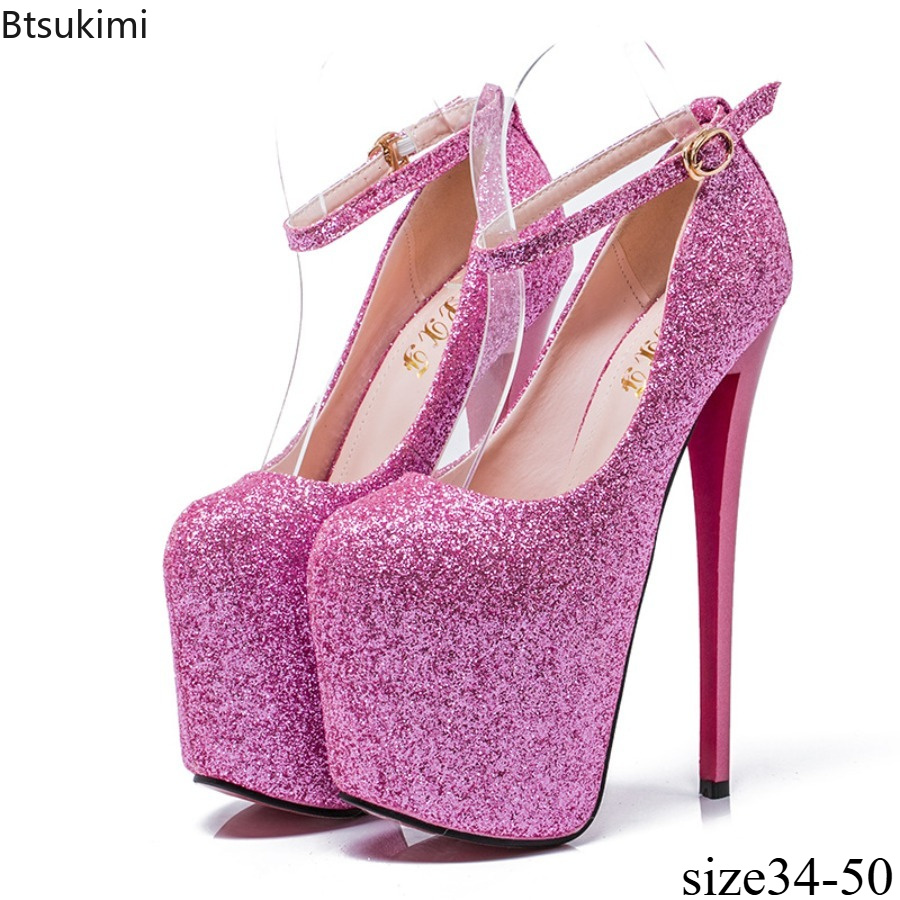 Women'S Formal Wear For Wedding - Women Glitter Platform Pump Stiletto High