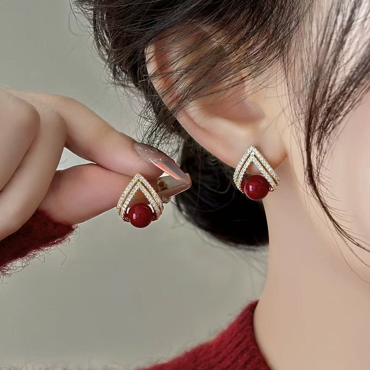 925 Silver Needle Korean Fashi - đánh giá và giá Pearl Earring Stud