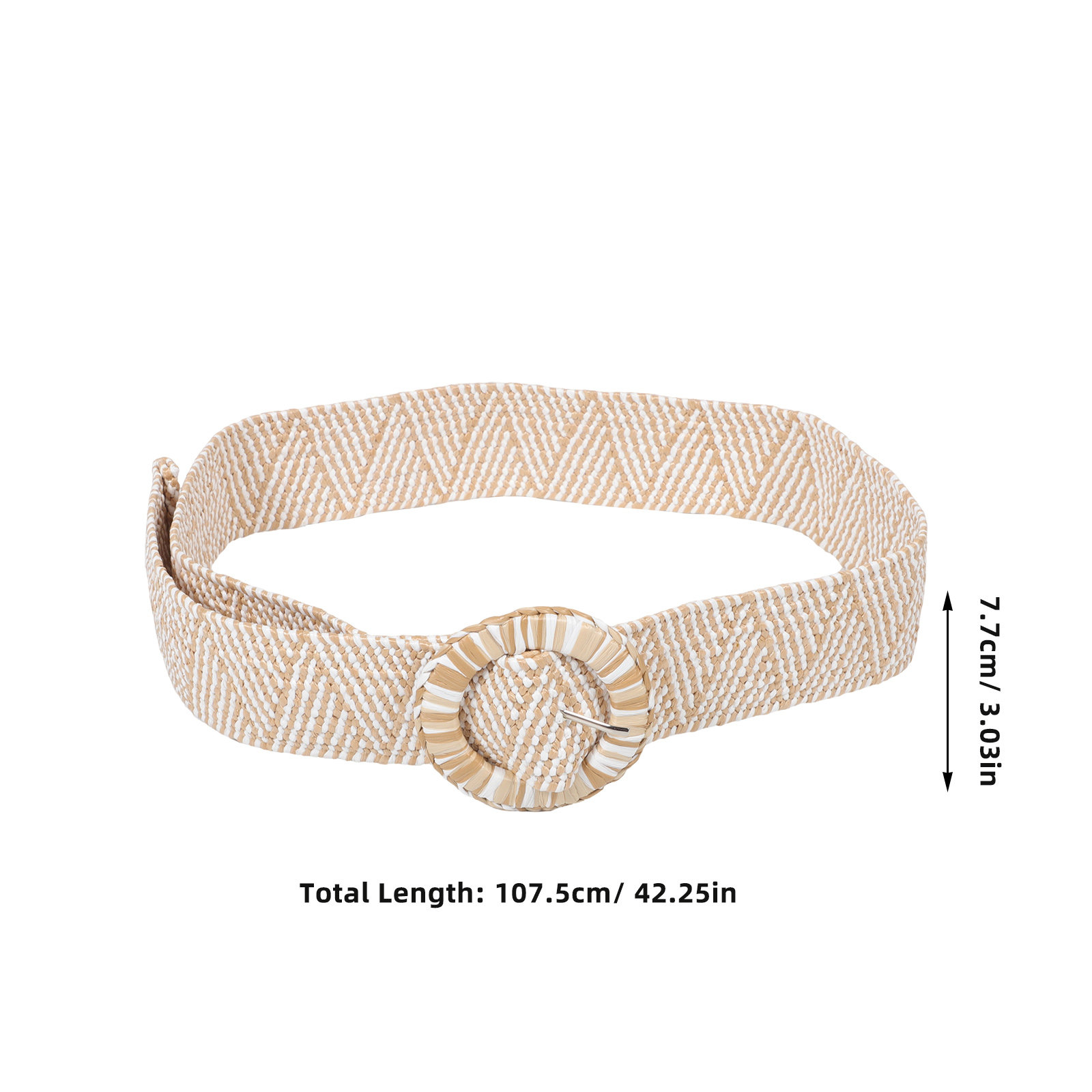 PP Straw Elastic Braided Wide  - đánh giá và giá Women Formal Wear Belt