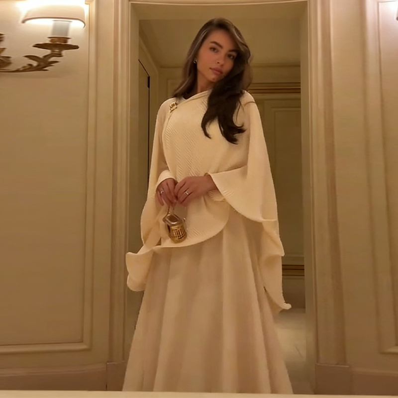Romantic Graceful Shawl Dress  - đánh giá và giá Women'S Elegant Formal Wear