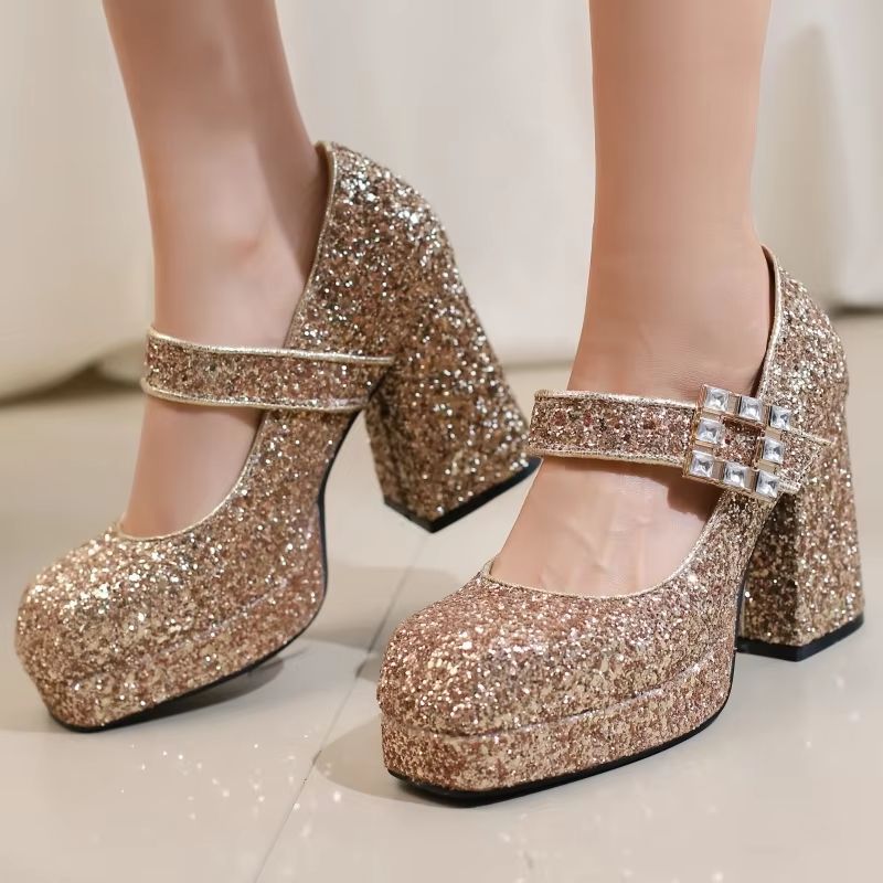 Women's Block High Heels Mary  - đánh giá và giá Women'S Formal Wear For Wedding