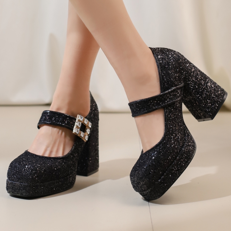 Women's Block High Heels Mary  - đánh giá và giá Women'S Formal Wear For Wedding