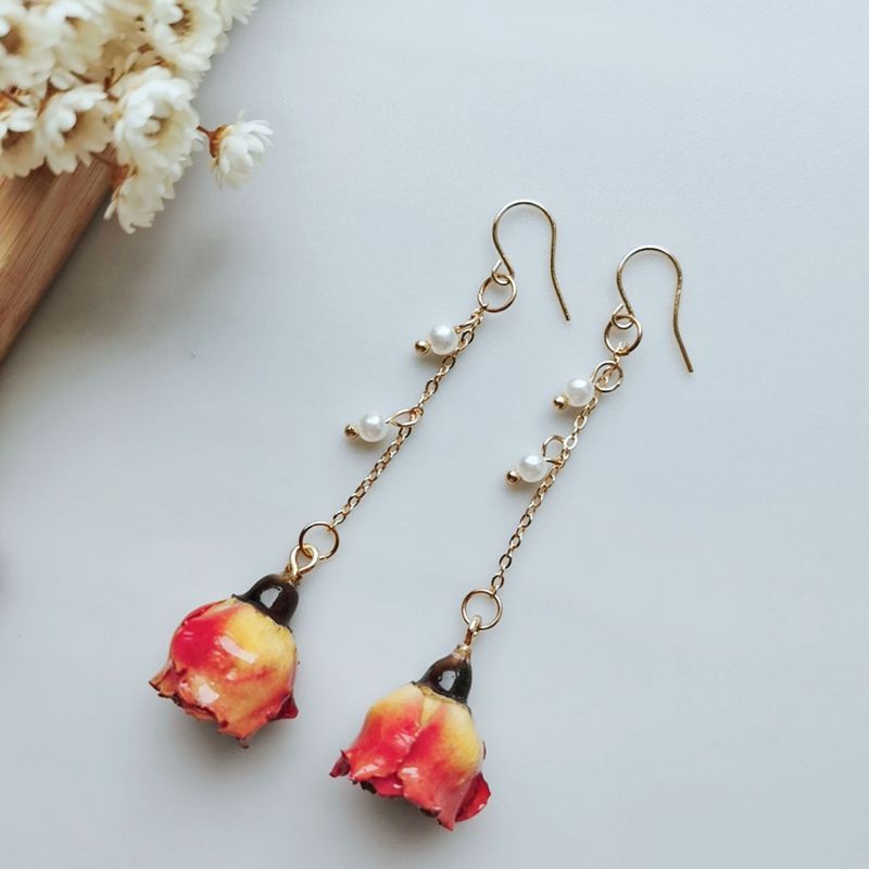 Elegant Immortal Rose Pearl Ta - đánh giá và giá Pearl Earring Stud