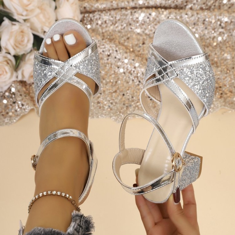 Women Block Heels Sandals Gold - đánh giá và giá Women'S Formal Wear For Wedding