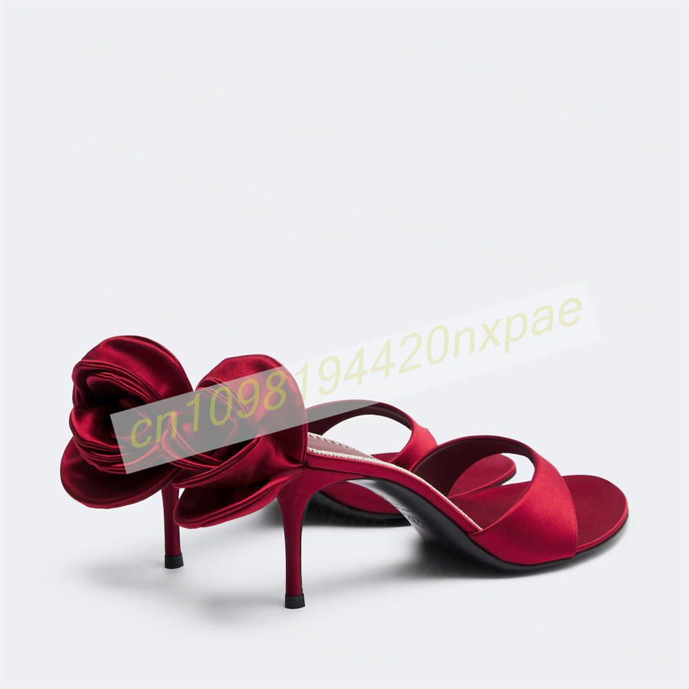 Women Red Satin Thong Mule San - đánh giá và giá Women'S Formal Wear For Wedding