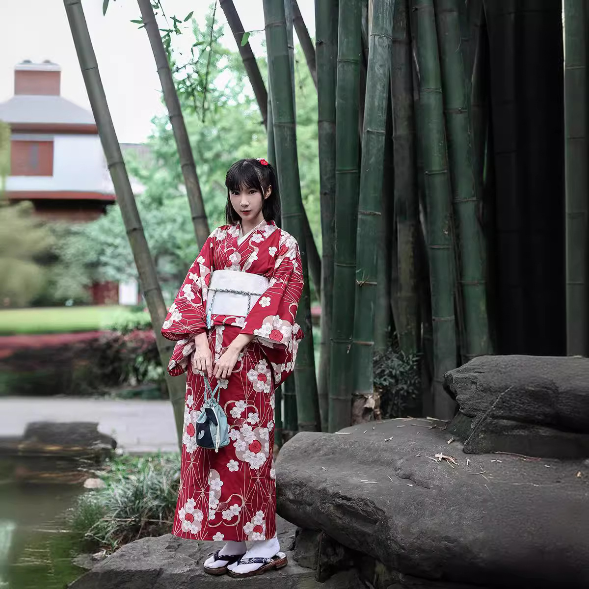 Red Japanese Yukata Kimono Fem - đánh giá và giá Women'S Formal Traditional Wear