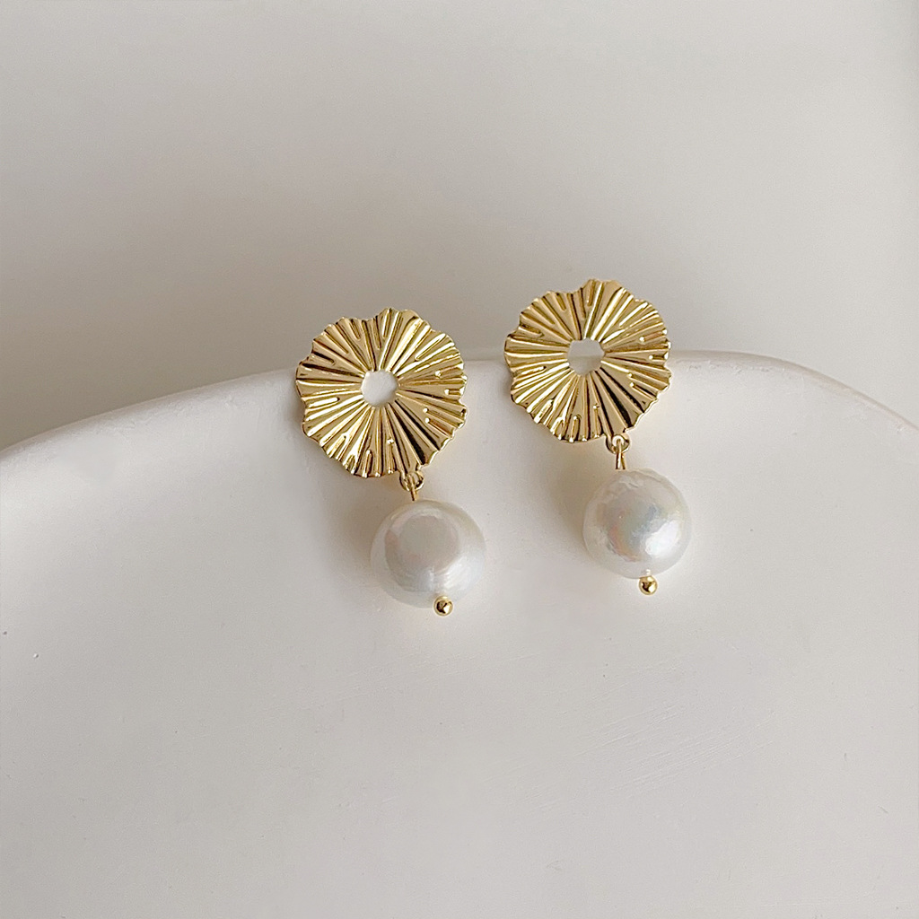 DIY accessories French retro b - đánh giá và giá Pearl Earring Stud