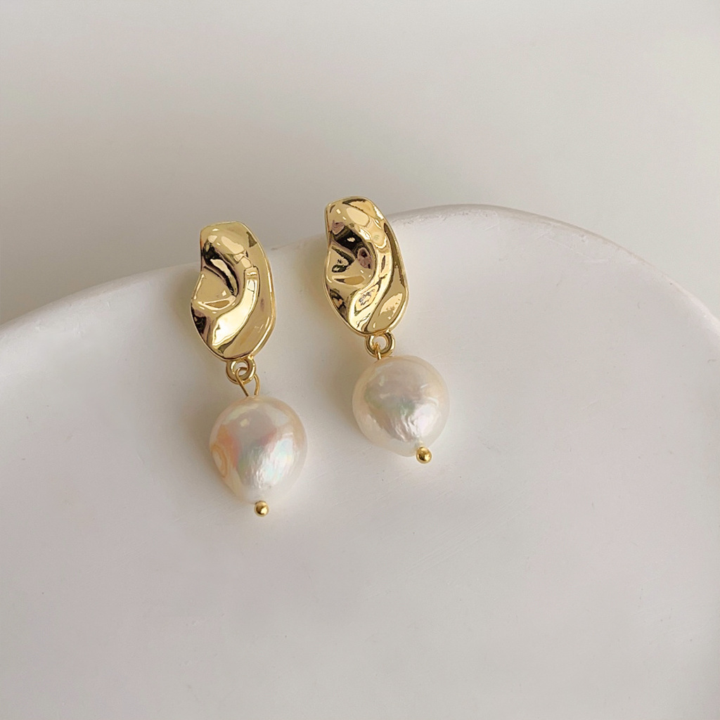 DIY accessories French retro b - đánh giá và giá Pearl Earring Stud