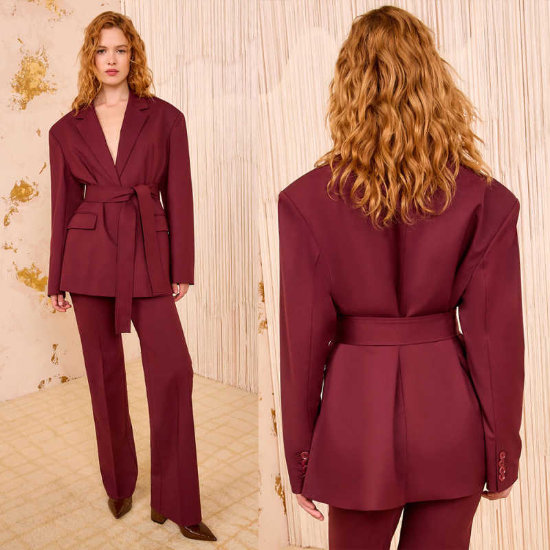 Customized Elegant Women Pants - đánh giá và giá Women Formal Wear Belt
