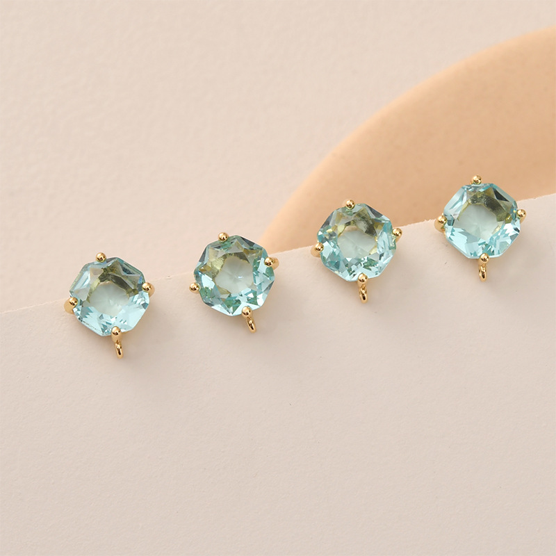 10pair Colors Faceted Square G - đánh giá và giá Pearl Earring Stud