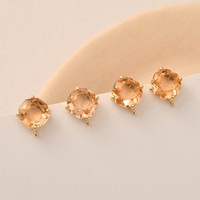 10pair Colors Faceted Square G - đánh giá và giá Pearl Earring Stud