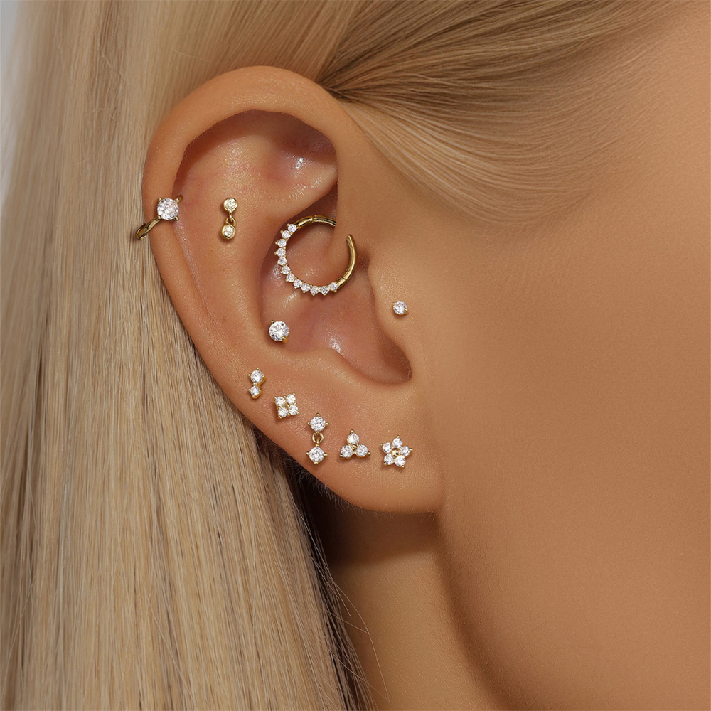 Aide DIY Zircon Pearl Earring  - đánh giá và giá Pearl Earring Stud