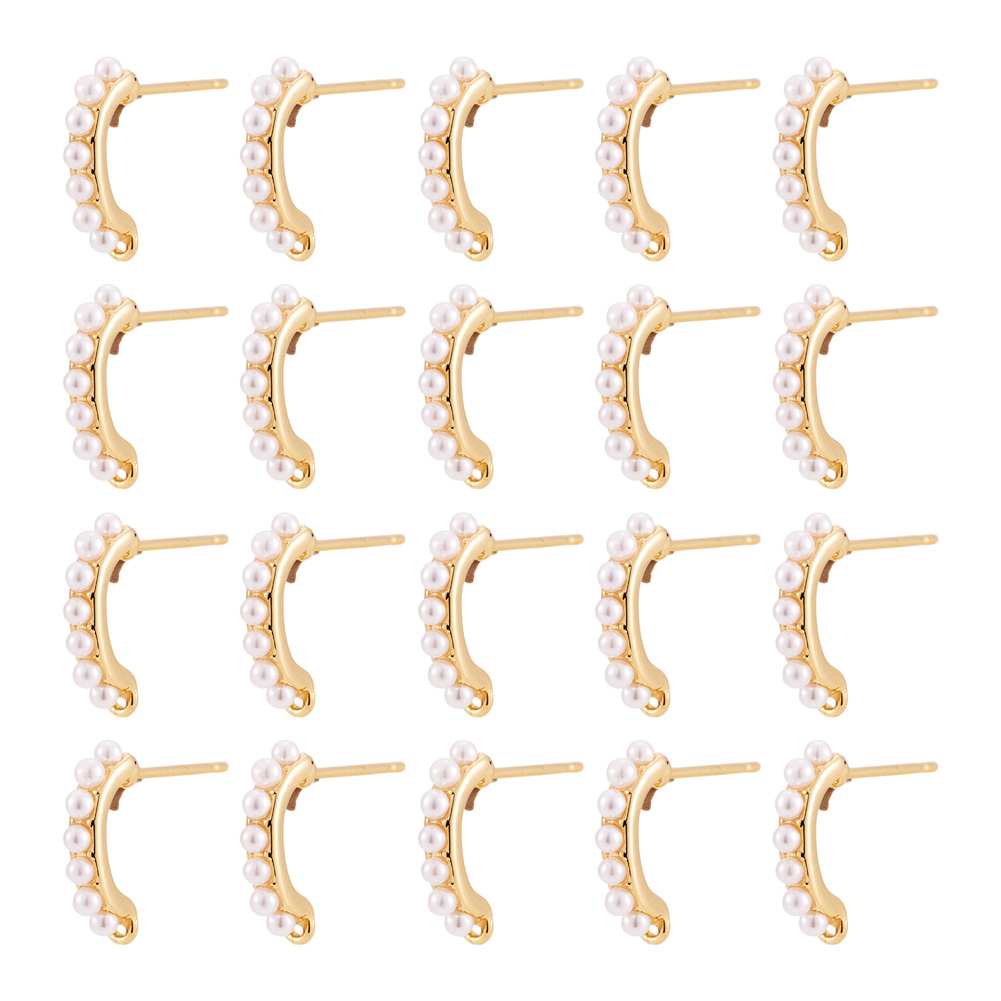 30pcs Brass Stud Earring Findi - đánh giá và giá Pearl Earring Stud