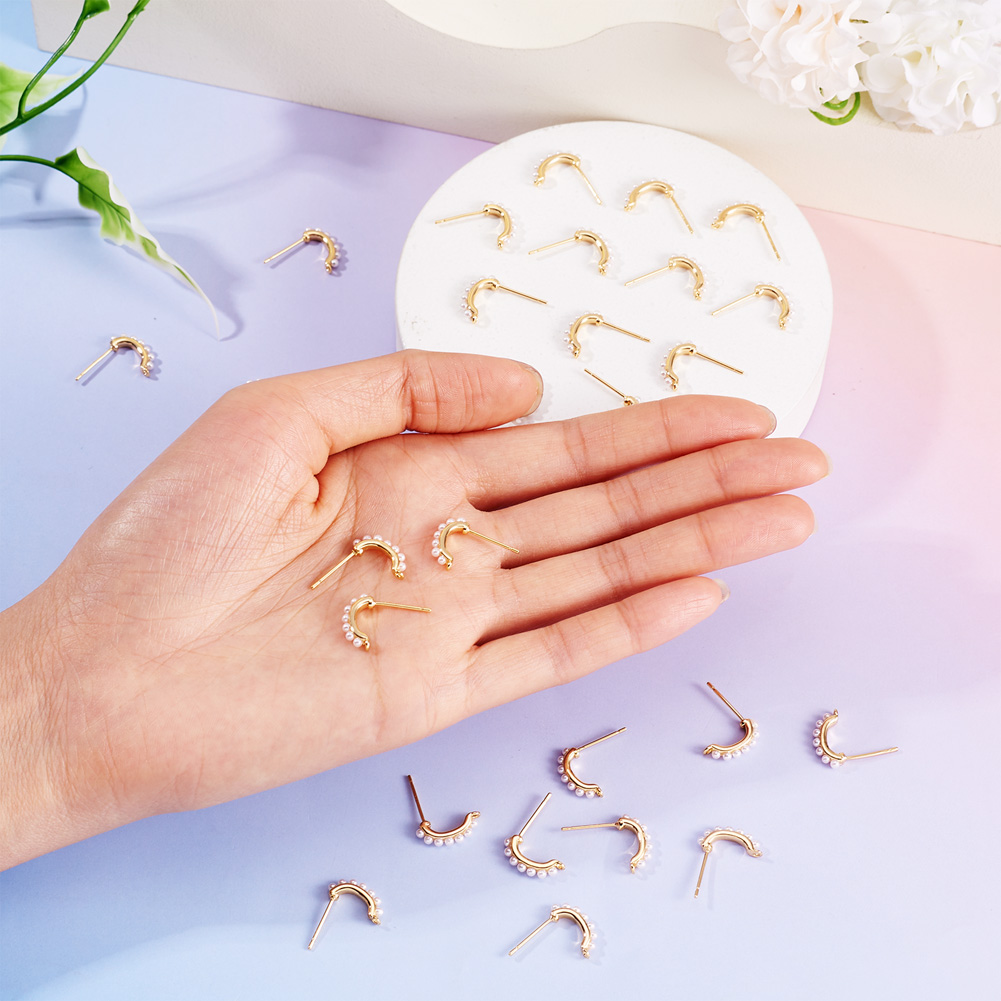 30pcs Brass Stud Earring Findi - đánh giá và giá Pearl Earring Stud